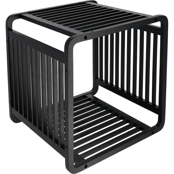 Tendance | Scaffale Modulare - Smart Kube - Nero - Bambù - Design Moderno - Versatile - Scaffale Da Bagno-image
