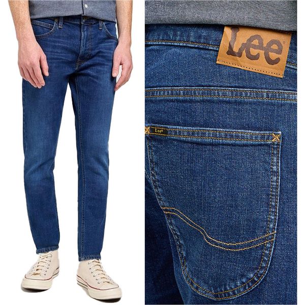 Lee, Jeanshosen Da Uomo, Slim Fit, Luke, W33 L34, Blau, Jeans, Baggyjeans, Buggy-image