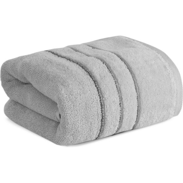Eurofirany Telo Da Bagno In Cotone 70X140 Cm Telo Sauna Grigio Chiaro-image