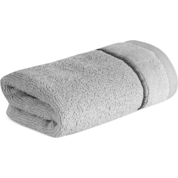 Eurofirany Asciugamano Da Bagno In Cotone Grigio Chiaro 30X50 Cm-image