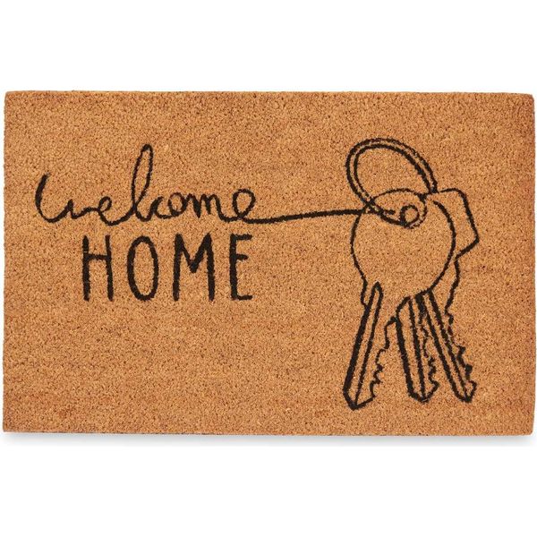 Giftdecor | Zerbino - Zerbino In Cocco - 60 X 40 Cm - Porta D'ingresso - Tappetino - Welcome Home-image