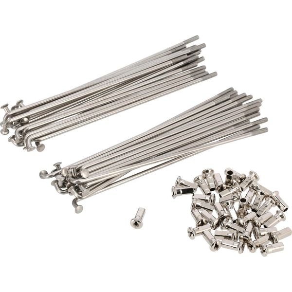 Set: Raggi Per Capezzoli - Acciaio Inossidabile Da 143,5 Mm M3.5 Per 16 Pollici - Simson S50, S51, S70, KR51 Schwalbe, SR4 Bird Series-image