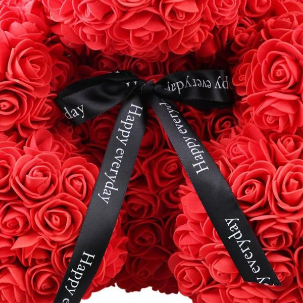 Orso Rosa Eterno, Cuore Viola 25 Cm, 17X17X23 Cm, Regalo Di San Valentino/Natale, Confezione Opp-image