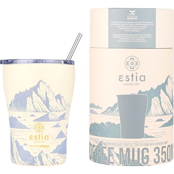 Estia | Thermo Mug - 350 Ml - Tazza Isolata Multicolore - Coperchio Ermetico-image