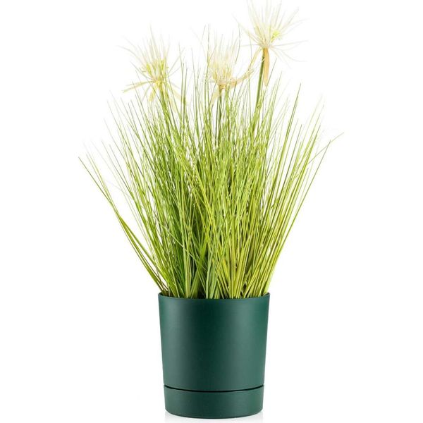 Howhomely | Fioriera Azalea - 17,5 Cm - Plastica Verde - Vasi Da Fiori - Resistente Alle Intemperie, Design Elegante-image