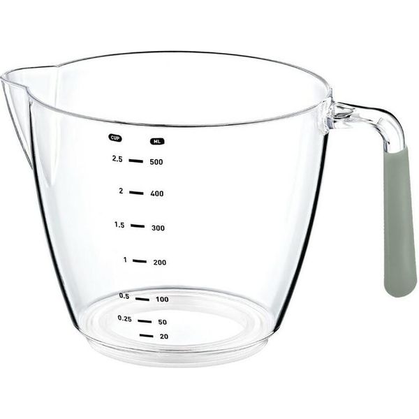 Okyanus | Brocca Di Misurazione 0,5L - Trasparente - Con Scala - Manico Antiscivolo - Ideale Per La Misurazione-image