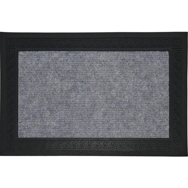 H&S Decoration | Zerbino - 60X40 Cm - Grigio Chiaro - Antiscivolo E Lavabile - Elegante Zerbino Antipolvere-image
