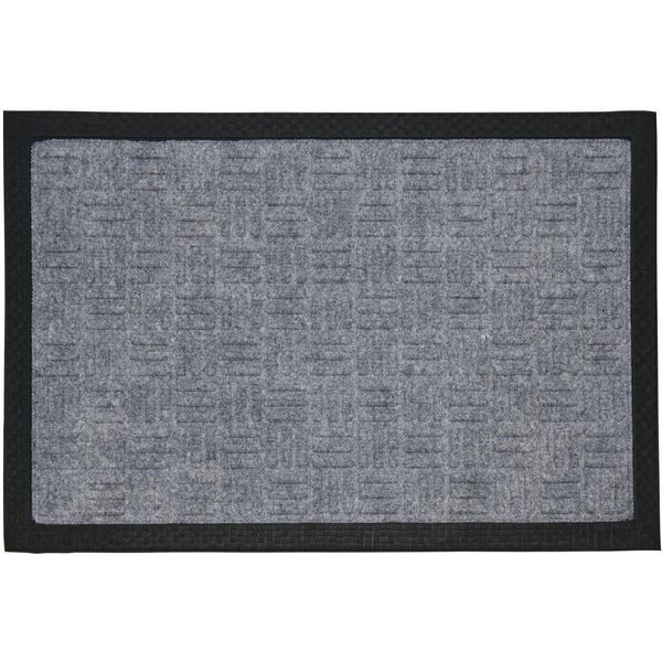 H&S Decoration | Zerbino 60X40 Cm - Grigio Chiaro - Antiscivolo E Lavabile - Elegante Zerbino D'ingresso-image