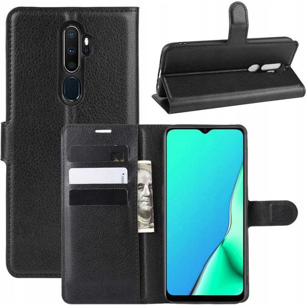 Custodia Flip Cover Per Oppo A9 2020/A5 2020 Nero-image
