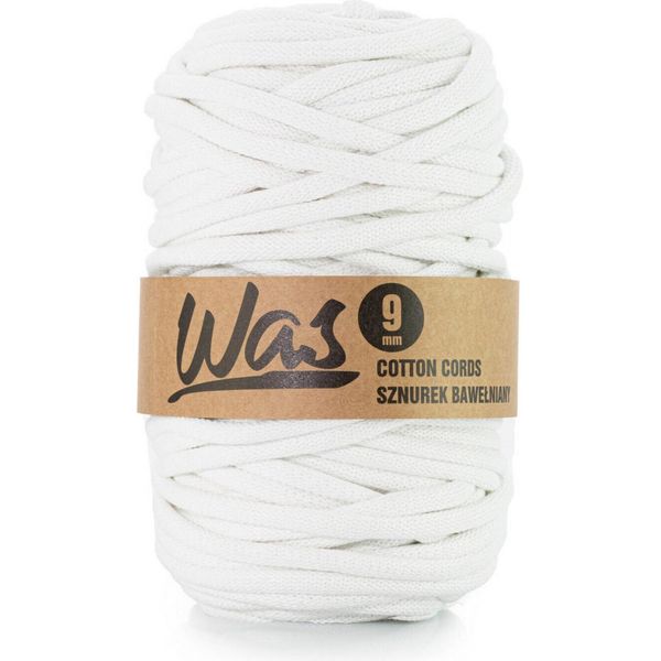 Was, Cordino In Cotone Con Anima In Poliestere, Intrecciato, 9 Mm, 50 M, Bianco-image