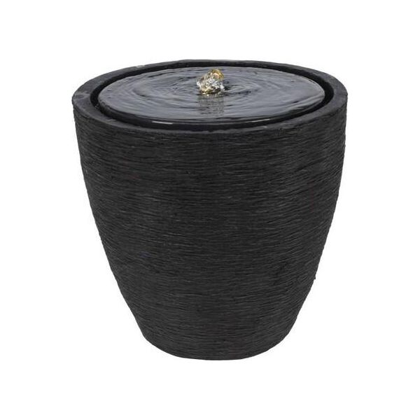 Fontana Per Ambienti Homestyling KO-795202360 Con Luce Led 35 Cm Nero Moderno-image