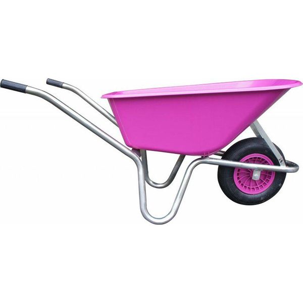 Livex Carriola 100 L Gonfiabile, Corpo In Plastica 100 Kg, Telaio Zincato Colore: Giallo-image