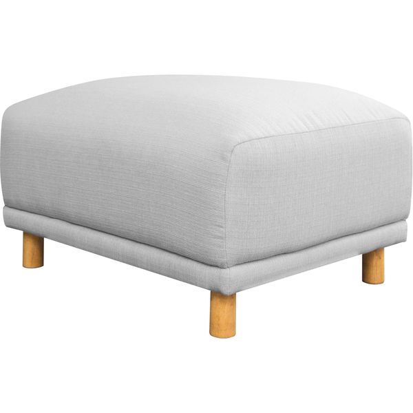 Hocker Otto Home "Maroon", Grau (Hellgrau), B:79Cm H:48Cm T:63Cm, Struktur (100% Polyester);Struktur Grob ( 100% Polypropylen;Struktur Fein ( 100% Polyester), Hocker, Polsterhocker-image