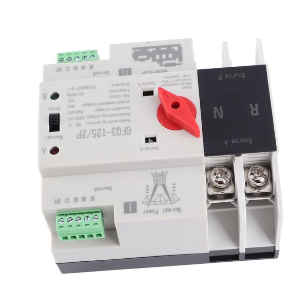 Interruttore Di Trasferimento Automatico, Interruttore Di Trasferimento Di Potenza Doppio, Interruttore Di Trasferimento Automatico 2P, Interruttore Di Trasferimento Di Potenza, Interruttore Di Trasferimento, Accessori Per Generatori-image