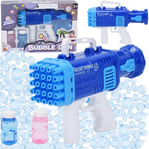 Lolex | Pistola Spara-Bolle - Macchina Automatica - Enorme Quantità Di Bolle - Giocattolo Per Bambini - Con Sapone Liquido-image