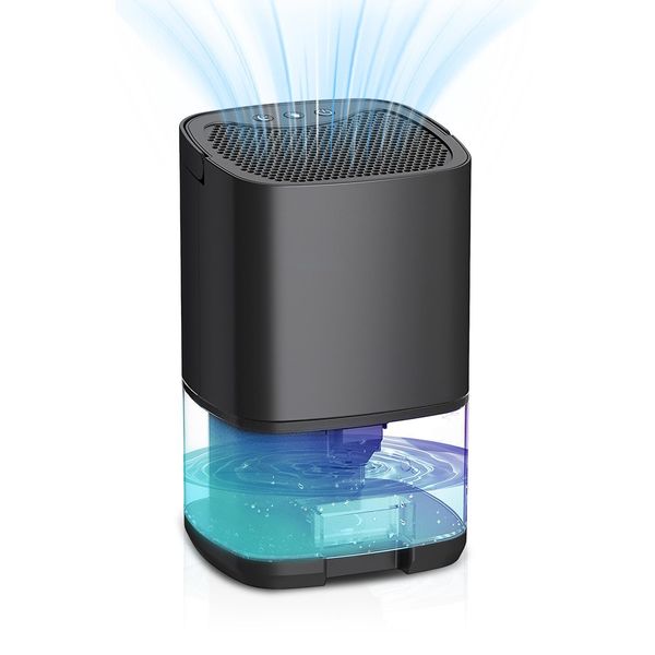 Zelurxx Deumidificatore Silenzioso Con Luce Notturna A 7 Colori, Mini Purificatore D'aria Per Camera Da Letto E Soggiorno-image