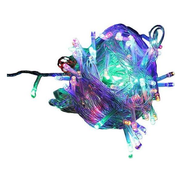 Inf 20M 200 Led Catena Luminosa Con Spina Finale - 8 Modalità, Spina Ue, Colorata-image