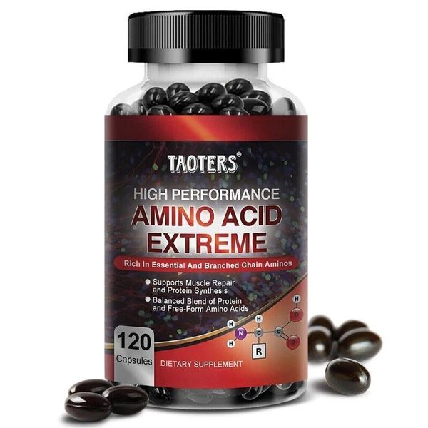Amino Acid Extreme 2600Mg (120 Capsule) Integratore Alimentare, Muscolo, Recupero, Riparazione, Salute Muscolare, Energia, Aminoacidi, Proteine-image