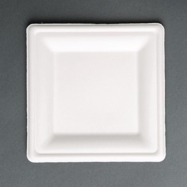 Fiesta Compostable Piatti Di Bagassa Compostabili Quadrati 26,1 Cm (50 Pezzi)-image