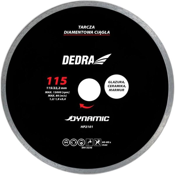 Dedra Disco Diamantato Dynamic 125X22,2Mm | HP2102-image