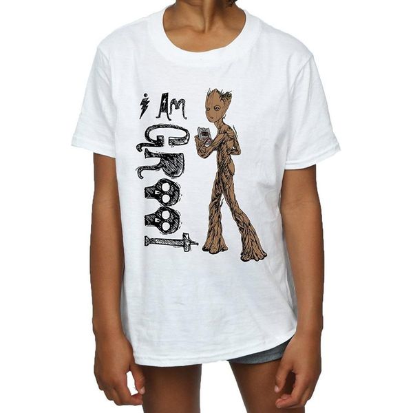 Avengers Infinity War - Maglietta "I Am Teenage Groot"" Per Ragazze BI557 (152-158) (Bianco)"-image