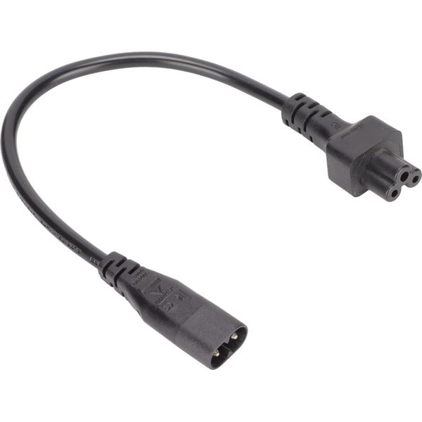 Cavo Di Alimentazione Da IEC320 C8 A IEC320 C5, Adattatore Di Cavo IEC320 C8 Maschio A C5 Femmina, Cavo Di Alimentazione IEC320 C5, Adattatore Di Cavo IEC320 C8 Maschio A C5 Femmina, Cavi Di Alimentazione Del Computer Portatile, Cavo Di Alimentazione Corto-image