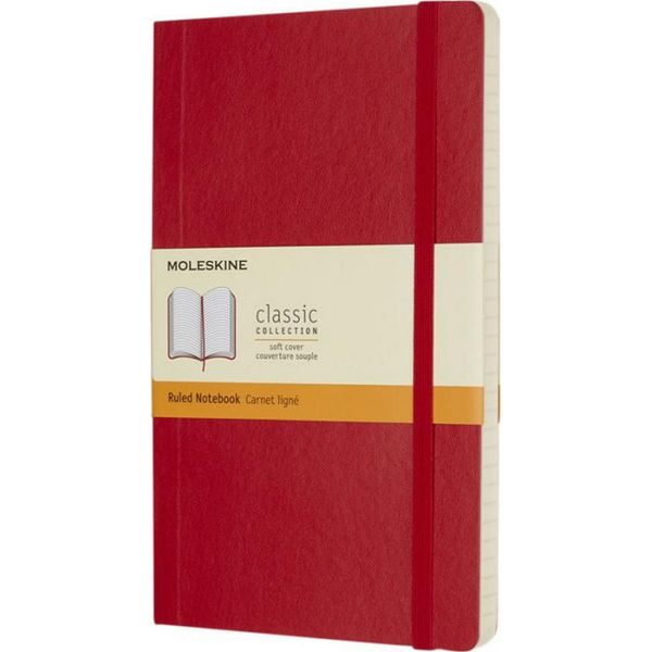 Moleskine - Taccuino "Classic L"" PF3020 (Taglia Unica) (Rosso Scarlatto)"-image