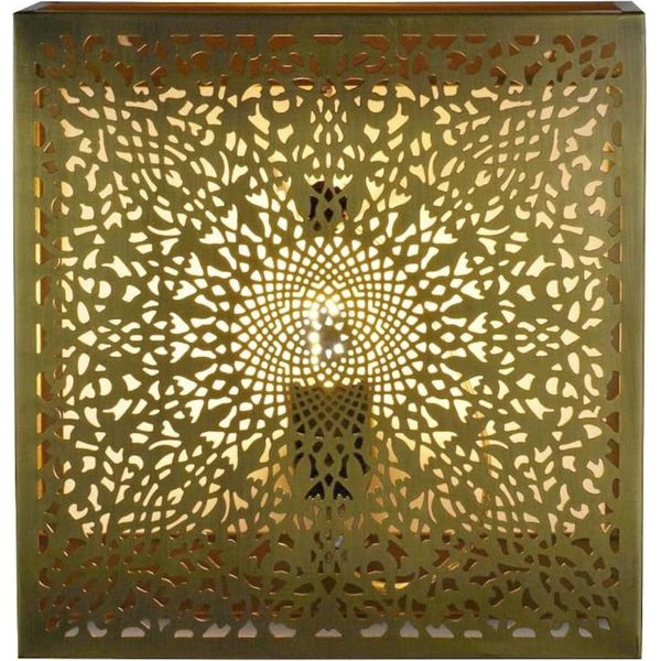 Lampada Da Parete Orientale Lampada Da Parete Yaniv Decorazione In Oro Antico-image