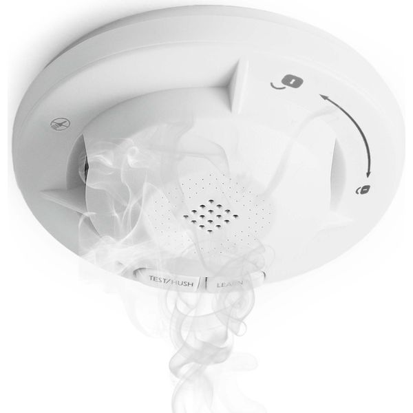 Rivelatore Di Fumo Wiltec Collegato In Rete Con Batteria Di 10 Anni E Tecnologia Wireless Rivelatore Di Incendio Fotoelettrico Con Allarme Da 85 Db Per Un'efficace Protezione Antincendio In Appartamenti E Case-image
