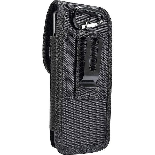 Dfv Mobile - Per Alcatel A11 (2025) Custodia Cintura Verticale Pelle E Nylon, H2-S5-N-Fc2Pos-1-image