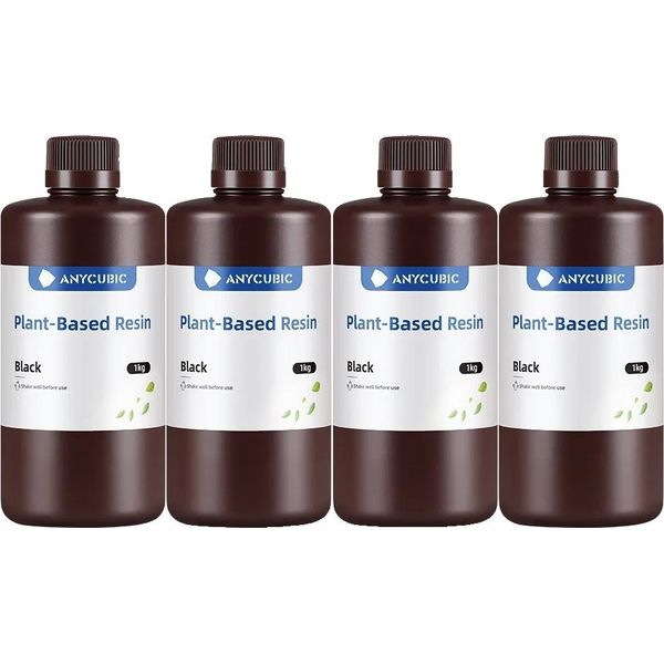 Resina Per Stampa 3D, Formula Ecologica, A Basso Odore, 4 Kg Nero-image