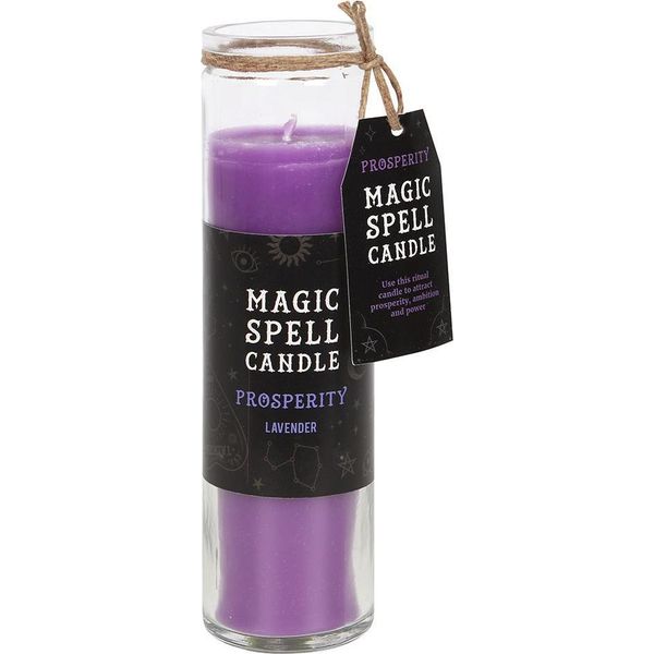 Something Different - Candela Tubolare "Magic Spell Prosperity"", Lavanda SD10651 (Taglia Unica) (Lavanda/Trasparente)"-image