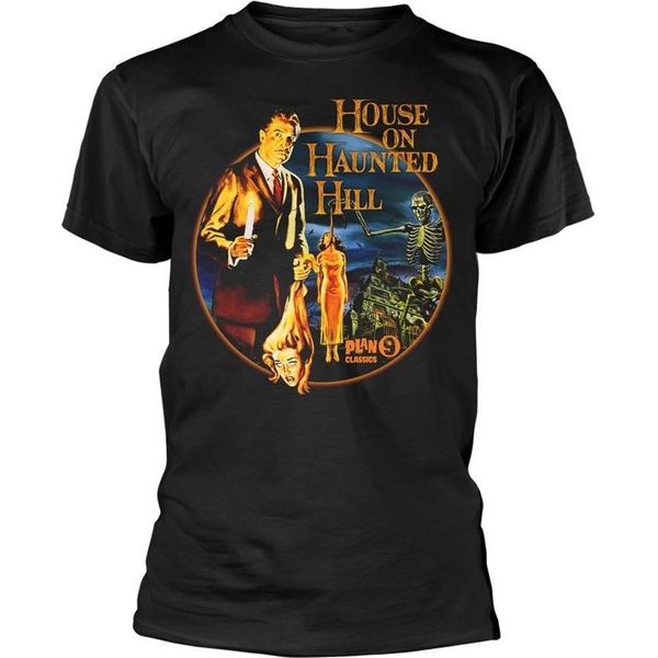 Plan 9 - Maglietta "House On The Haunted Hill"" Per Uomo/Donna Unisex PH4771 (Xl) (Nero)"-image