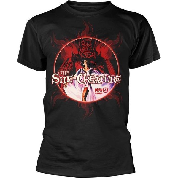 Plan 9 - Maglietta "The She Creature"" Per Uomo/Donna Unisex PH4769 (Xl) (Nero)"-image