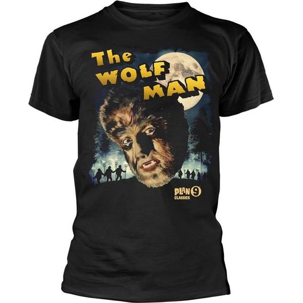 Plan 9 - Maglietta "L'uomo Lupo"" Per Uomo/Donna Unisex PH4773 (Xxl) (Nero)"-image