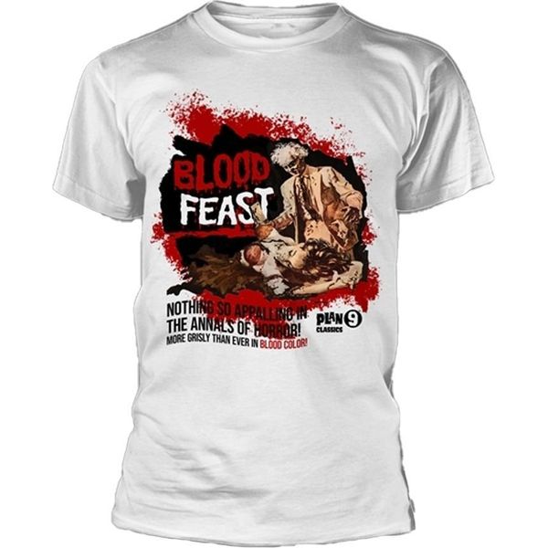 Plan 9 - Maglietta "Blood Feast"" Per Uomo/Donna Unisex PH4762 (M) (Bianco)"-image
