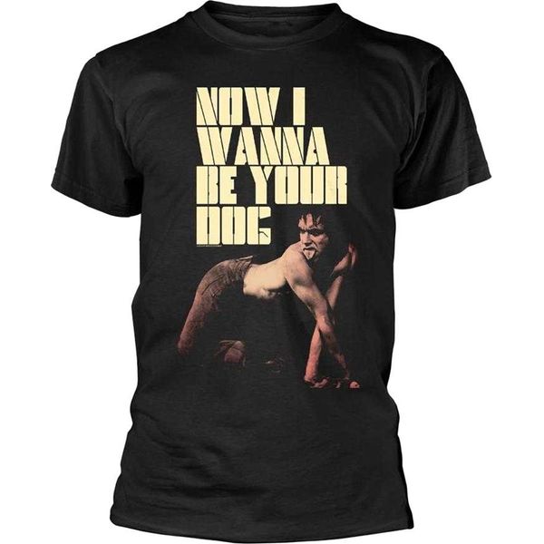 Iggy & The Stooges - Maglietta "Now I Wanna Be Your Dog"" Per Uomo/Donna Unisex PH4757 (L) (Nero)"-image