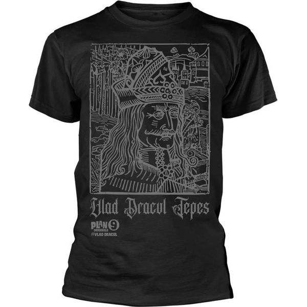 Plan 9 - Maglietta "Woodcut"" Per Uomo/Donna Unisex PH4768 (Xxl) (Nero)"-image