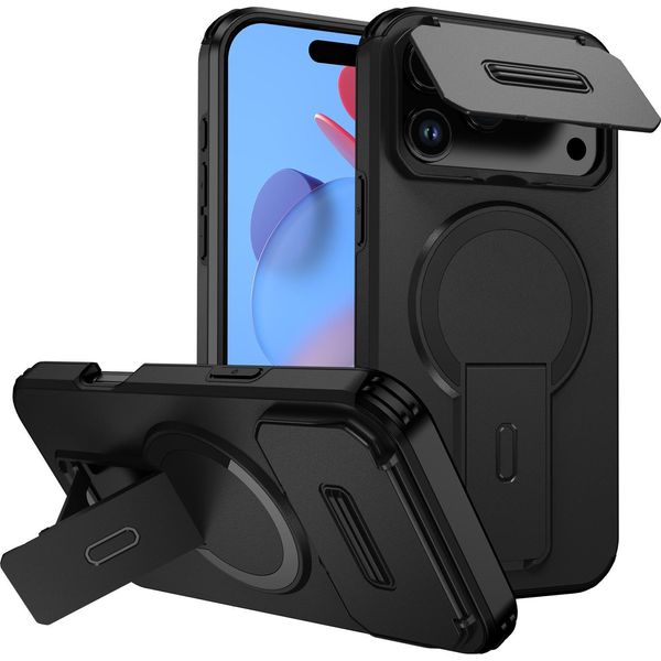 Inf Custodia Magnetica 2-In-1 Per Iphone 17 Pro - Antiurto E Supporto Nero-image