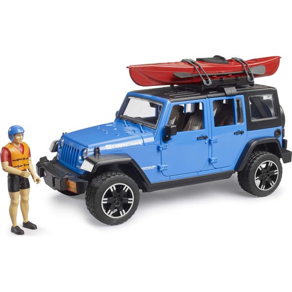 Bruder Jeep Wrangler Rubiconunlimited Con Kayak E Figura 2529-image