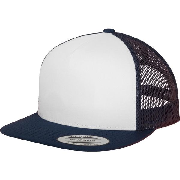 Flexfit 6006W | Cappello Trucker Classico - Colore: Navy/White/Navy - Taglia: Unica-image