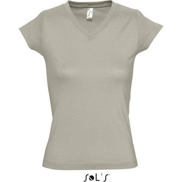 Sols 11388 | Maglietta Donna Con Scollo A V Moon - Colore: Khaki - Taglia: 3XL-image