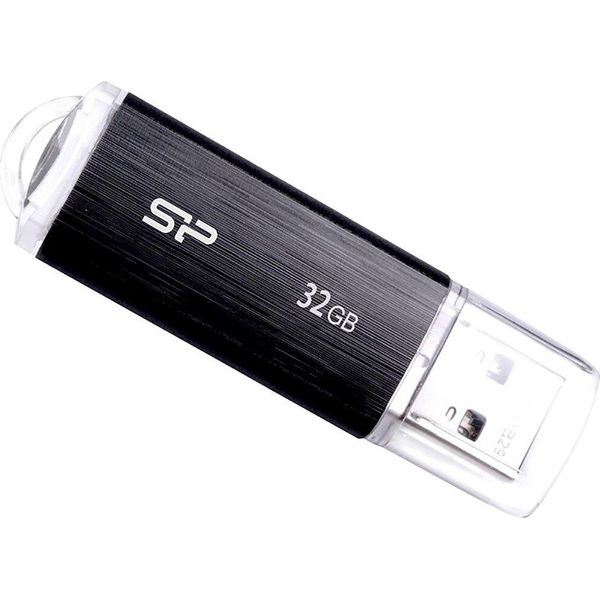 Silicon Power SP032GBUF2U02V1K Usb-Stick 32GB Silicon Power USB2.0 U02 Plastic Black-image