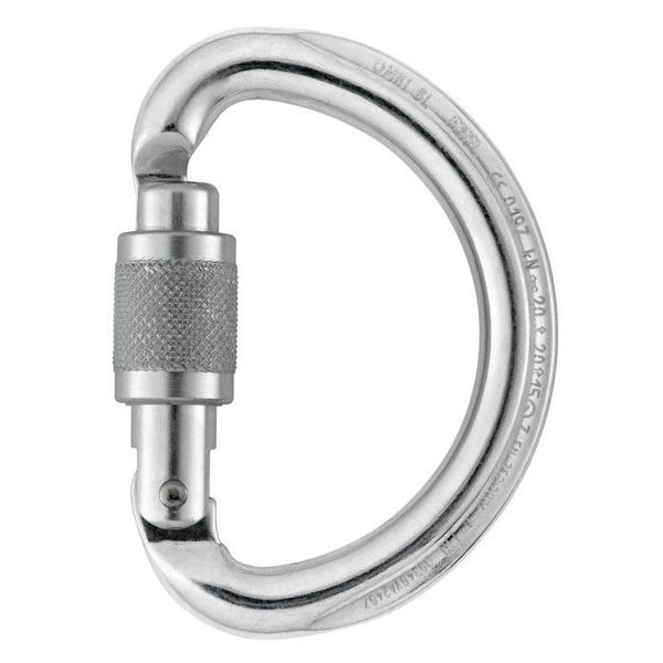 Petzl Omni Moschettone A Vite Argento Argento Taglia Unica-image
