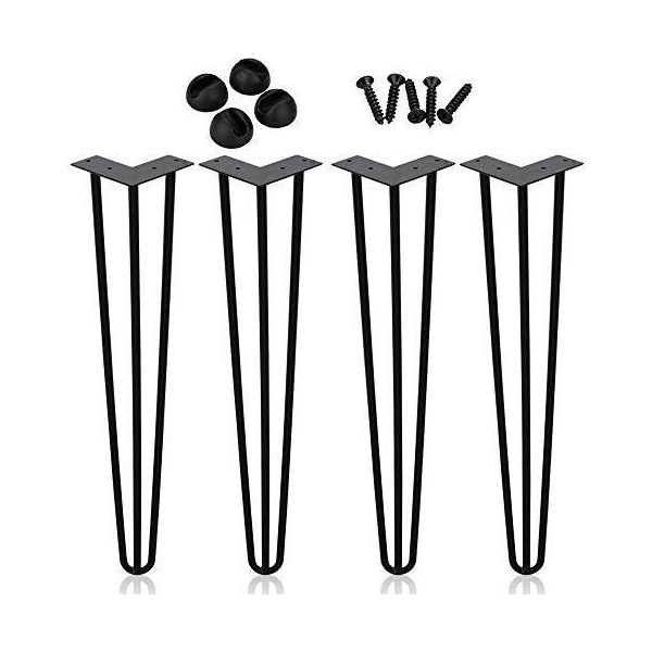Karpal 4X Tavolo Gamba Forcina Gambe Tavolo Telaio Mobili Gamba Forcina Gambe Tavolo Accessori Fai Da Te 35Cm 3-Bar, Per Tavolo Da Pranzo Tavolino Scrivania-image