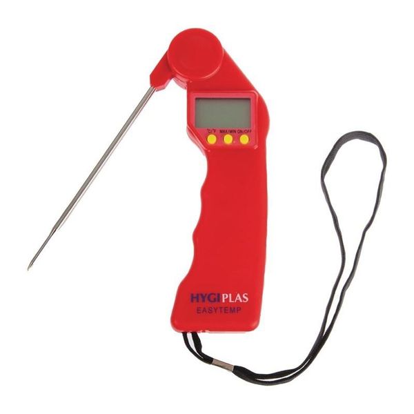 Hygiplas Easytemp Termometro Rosso Con Codice A Colori-image