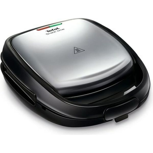 Tefal | Tostapane Per Panini | SW341D12 Snack Time | 700 W | Numero Di Piastre 2 | Acciaio Inox/Nero-image