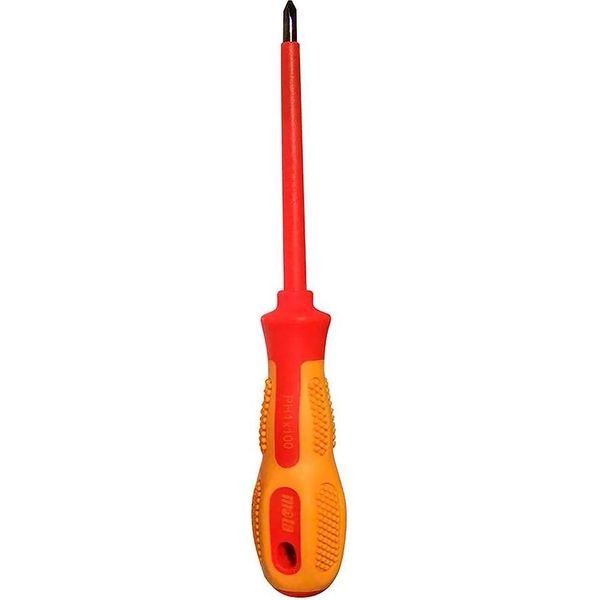 Mota Herramientas Dip2 2X125 Mm Cacciavite A Croce Isolato Elettricamente Rosso Rosso Taglia Unica-image