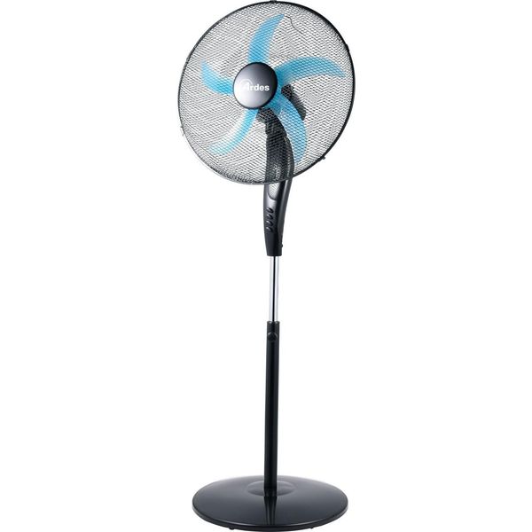 Ardes Easy 50PB Ventilatore A Piantana Nero 50Cm 3 Velocità Oscillante Regolabile-image