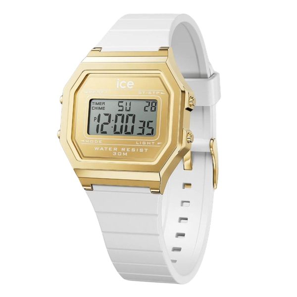 Ice Watch 022049 Ice Digit Retro S Orologio Da Donna In Silicone Data Bianco-image